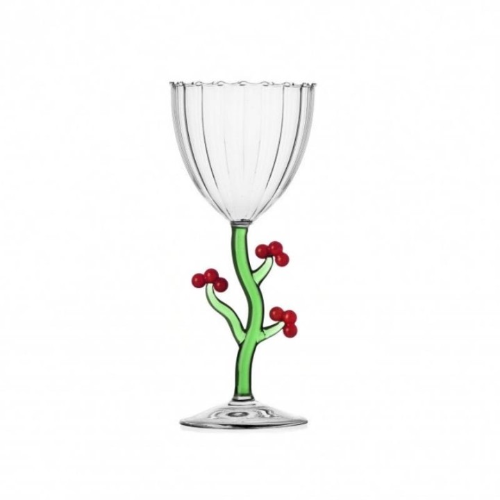 Ichendorf Calice Botanica Christmas bacche stelo curvo 21 cm