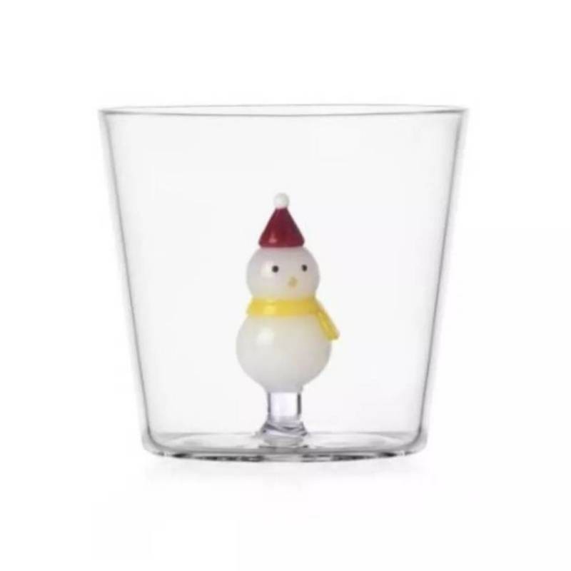Bicchiere in Vetro Borosilicato Pupazzo di Neve Ichendorf – Collezione Christmas Tales