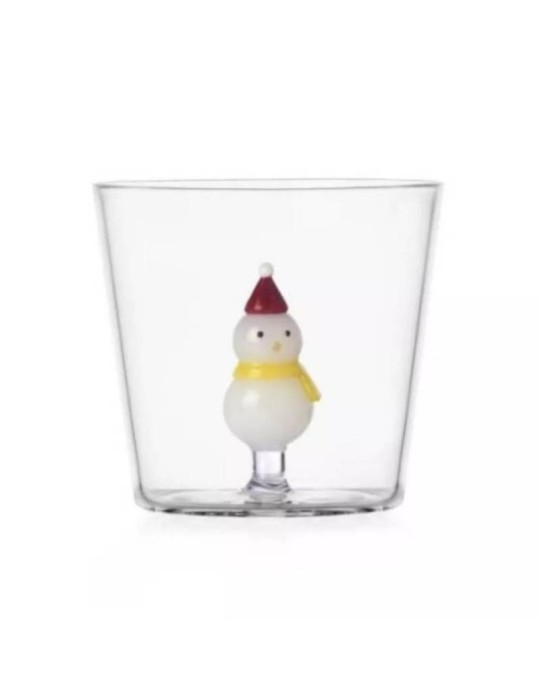 Bicchiere in Vetro Borosilicato Pupazzo di Neve Ichendorf – Collezione Christmas Tales