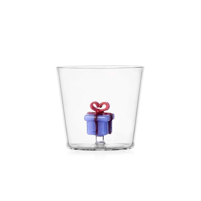 Bicchiere Tumbler Pacco Regalo Azzurro Ichendorf Milano – Collezione Christmas Tales