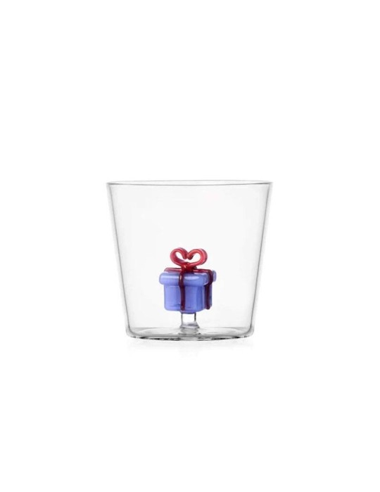 Bicchiere Tumbler Pacco Regalo Azzurro Ichendorf Milano – Collezione Christmas Tales
