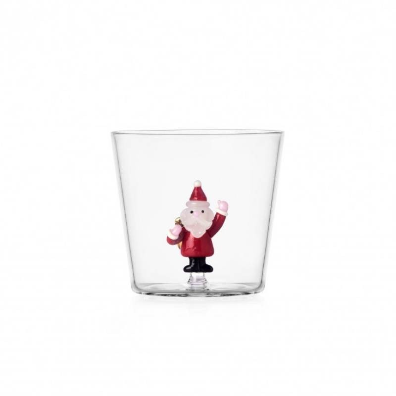 Bicchiere Tumbler Babbo Natale con Sacco Ichendorf Milano – Collezione Christmas Tales