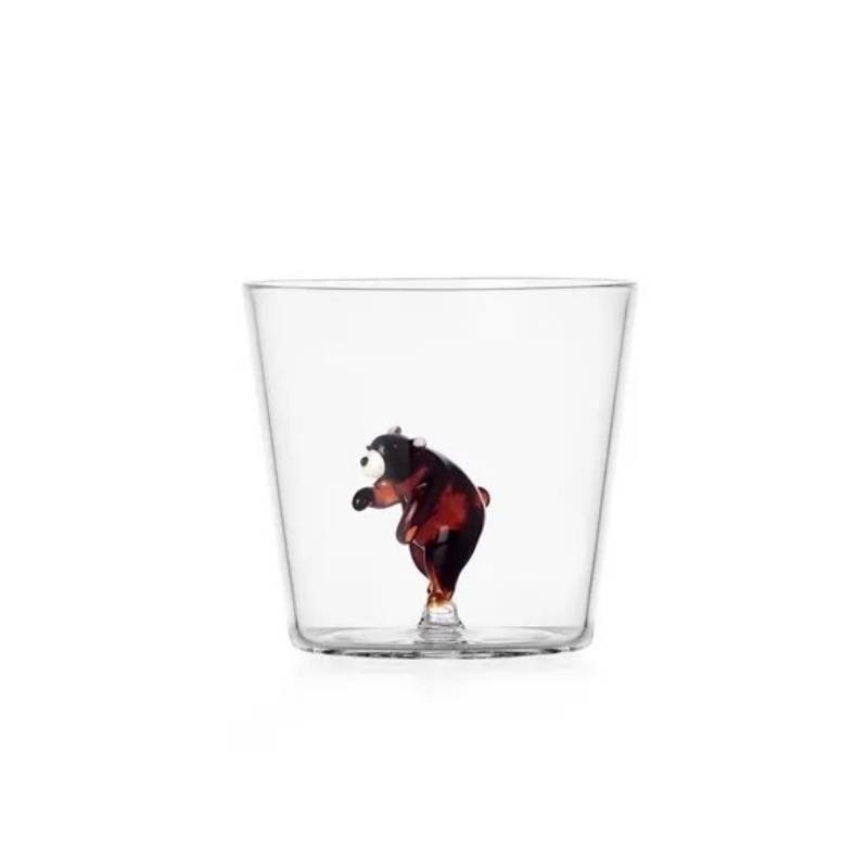 Bicchiere Tumbler Orso Bruno Ichendorf Milano – Collezione Woodland Tales