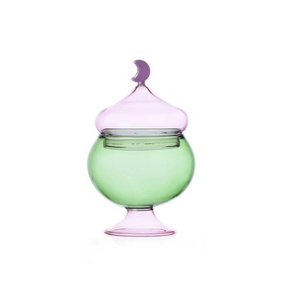 Scatola in Vetro Borosilicato Verde Grande Sogno...