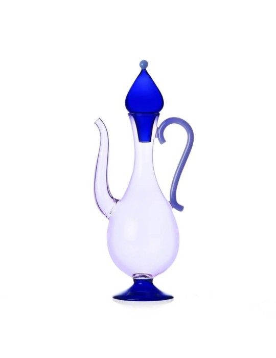 Brocca in Vetro Borosilicato Blu Ichendorf Milano – Collezione Sogni D'Oriente