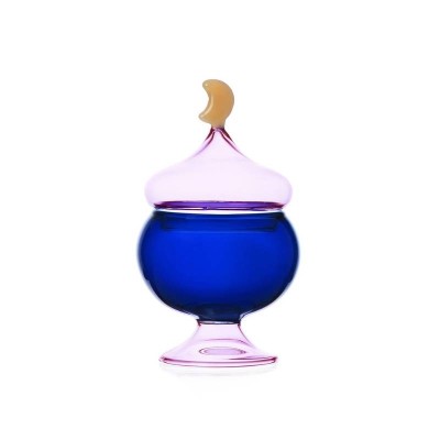 Scatola in Vetro Borosilicato Blu Piccola Sogno D'Oriente...