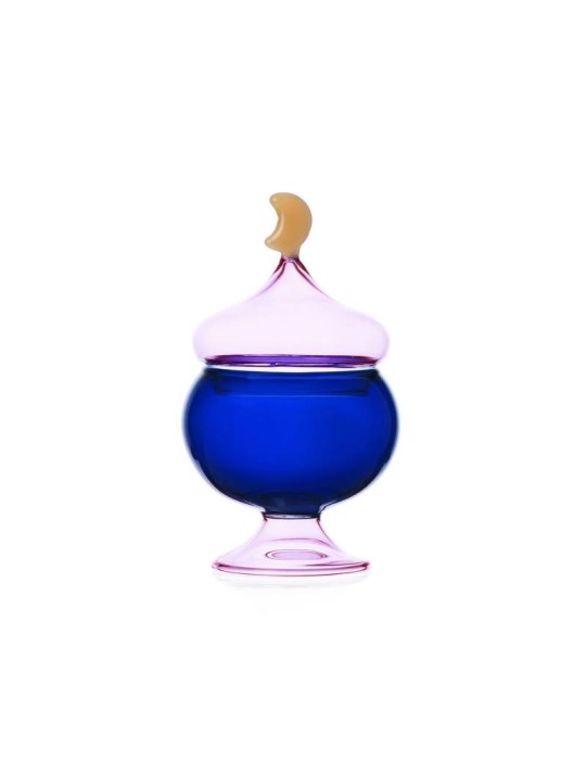 Scatola in Vetro Borosilicato Blu Piccola Sogno D'Oriente Ichendorf Milano