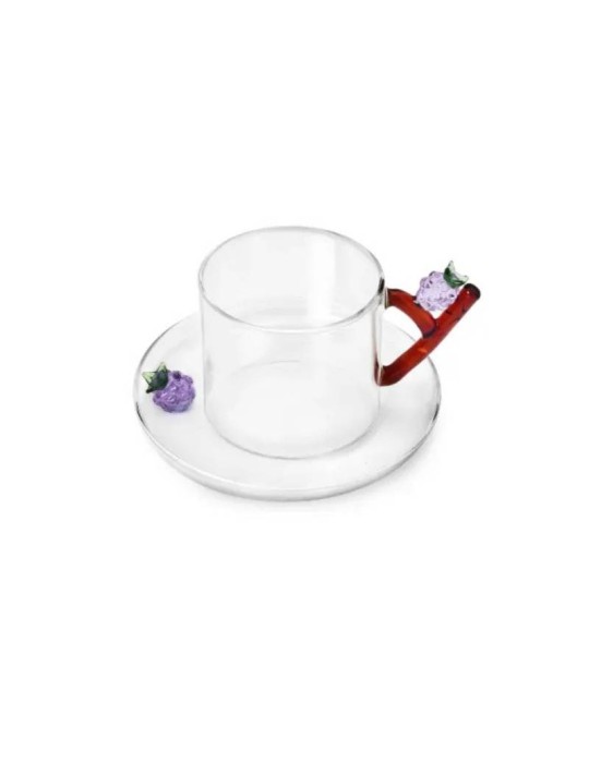 Tazza da Tè con Piattino Fruits and Flowers Mora Ichendorf Milano