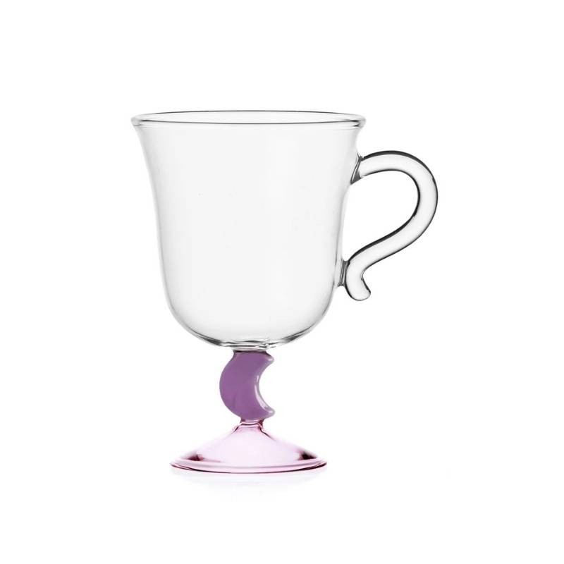Tazza in Vetro Borosilicato Lilla Sogno D'Oriente Ichendorf Milano – Design Alessandra Baldereschi