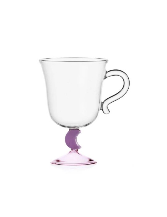 Tazza in Vetro Borosilicato Lilla Sogno D'Oriente Ichendorf Milano – Design Alessandra Baldereschi