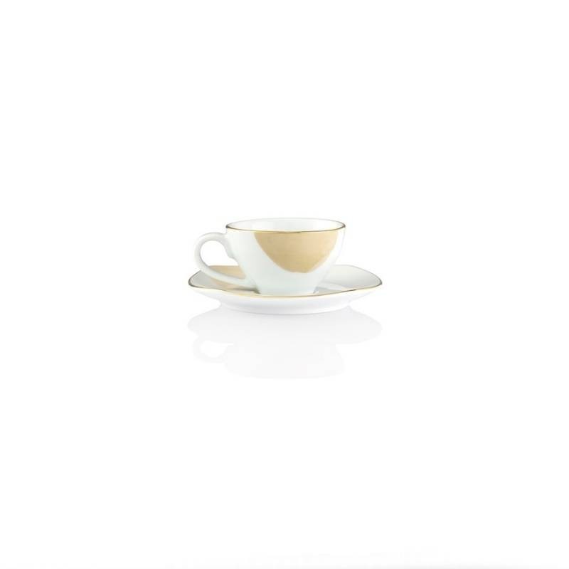 Set Caffè 15 Pezzi Square-O Ginko Gold –...