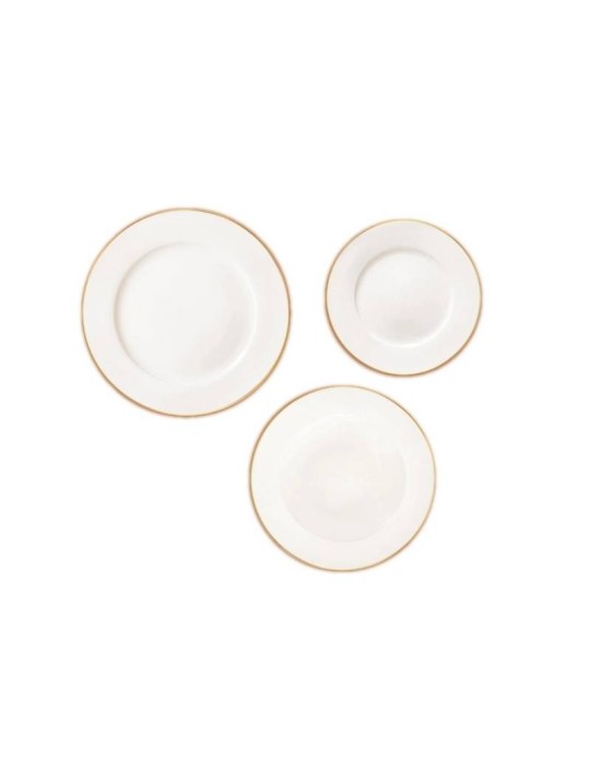 Servizio Piatti 18 Pezzi Filoro New Bone – Brandani