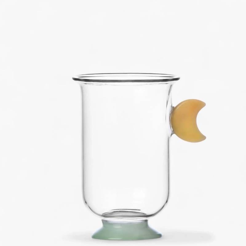 Tumbler Luna Gialla Sogni d'Oriente in Vetro Borosilicato – Ichendorf Milano