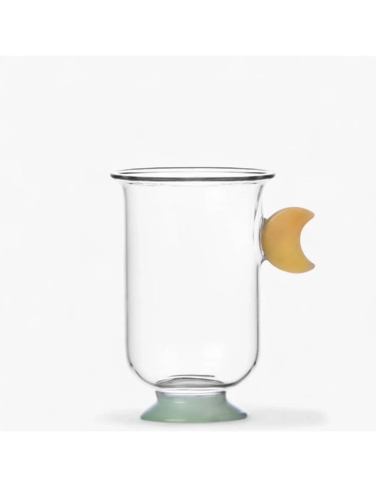 Tumbler Luna Gialla Sogni d'Oriente in Vetro Borosilicato – Ichendorf Milano