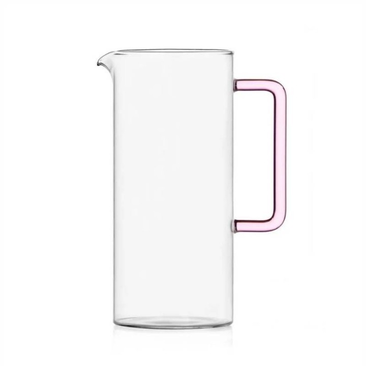 Ichendorf Milano Brocca Tube trasparente con manico rosa