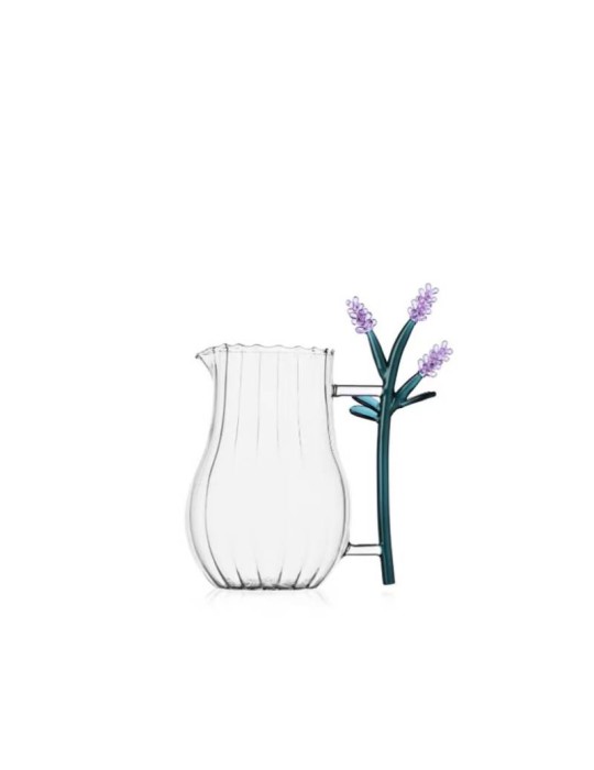 Brocca Botanica Jug Lavender in Vetro Borosilicato – Ichendorf Milano