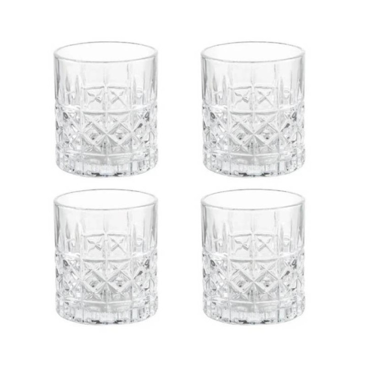 Brandani Set di 4 bicchieri Mosaico da 320 ml
