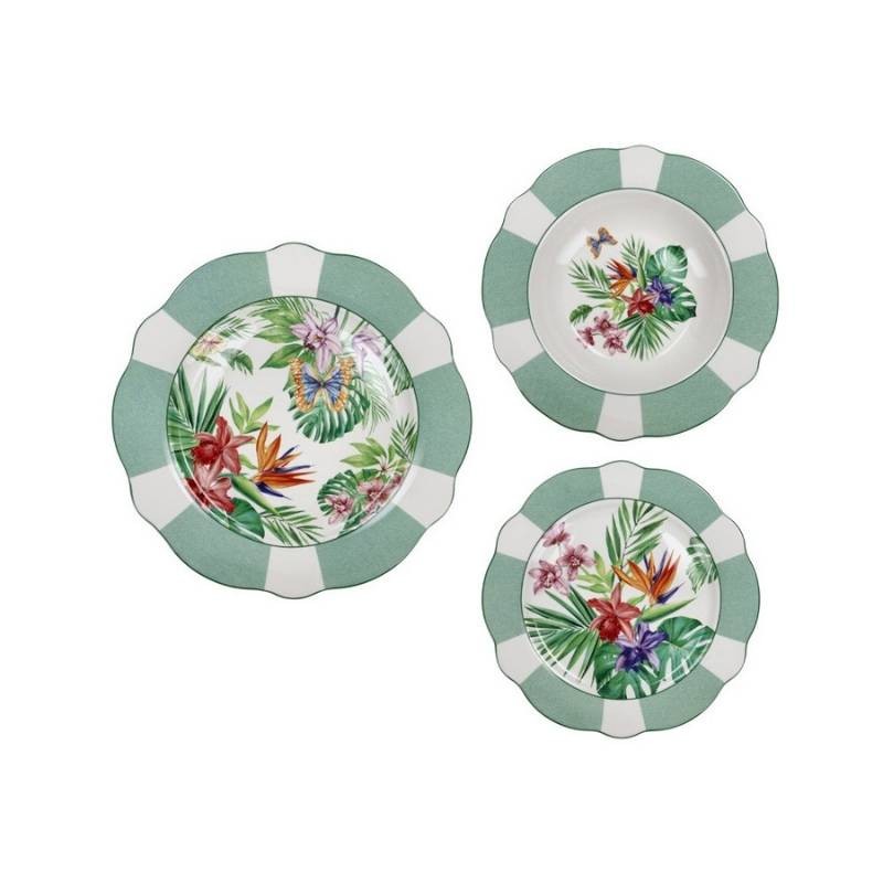 Servizio Piatti 18 Pezzi Oasi Brandani – In Pregiata New Bone China