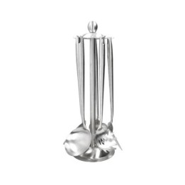 Brandani Portamestoli girevole inox con 5 utensili