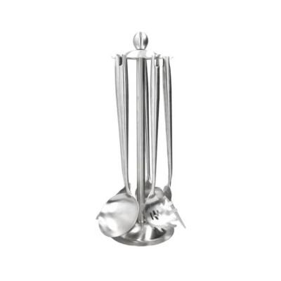 Portamestoli Girevole Brandani in Acciaio Inox con 5...