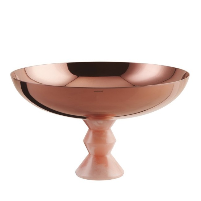Coppa Con Piede ? Cm 26 H Cm 15,3 Madame PVD Rum B