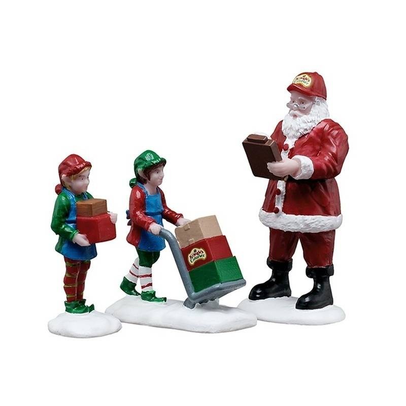 Lemax Ready For Shipping Set Of 3 – Personaggi Santa's Wonderland – Cod. 52526