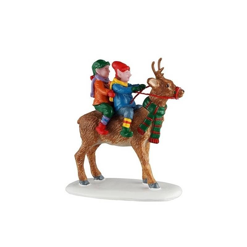 Lemax Reindeer Rides 52529 - Personaggio per Villaggio di Natale