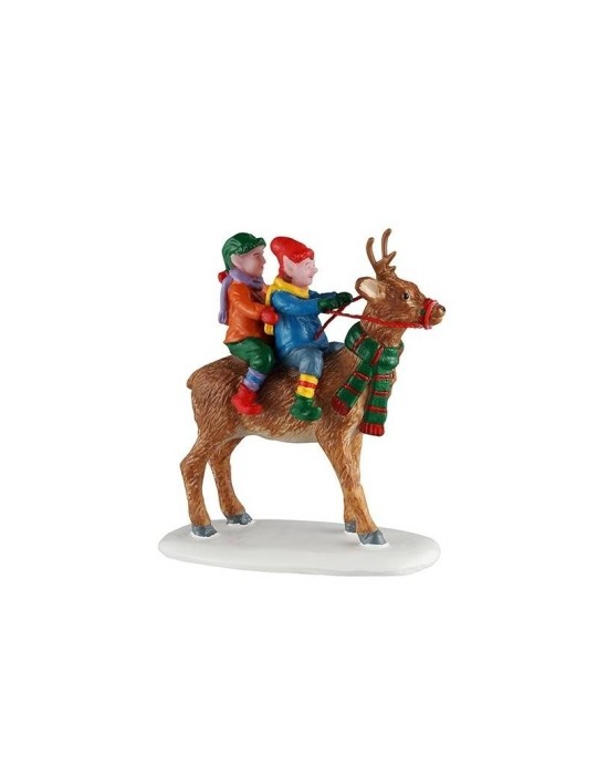 Lemax Reindeer Rides 52529 - Personaggio per Villaggio di Natale