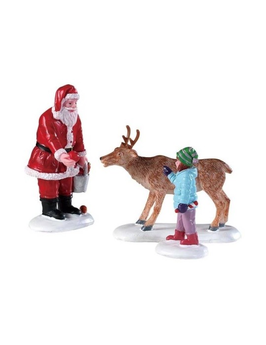 Lemax Reindeer Goodies, Set di 3 - Personaggi per Villaggio di Natale