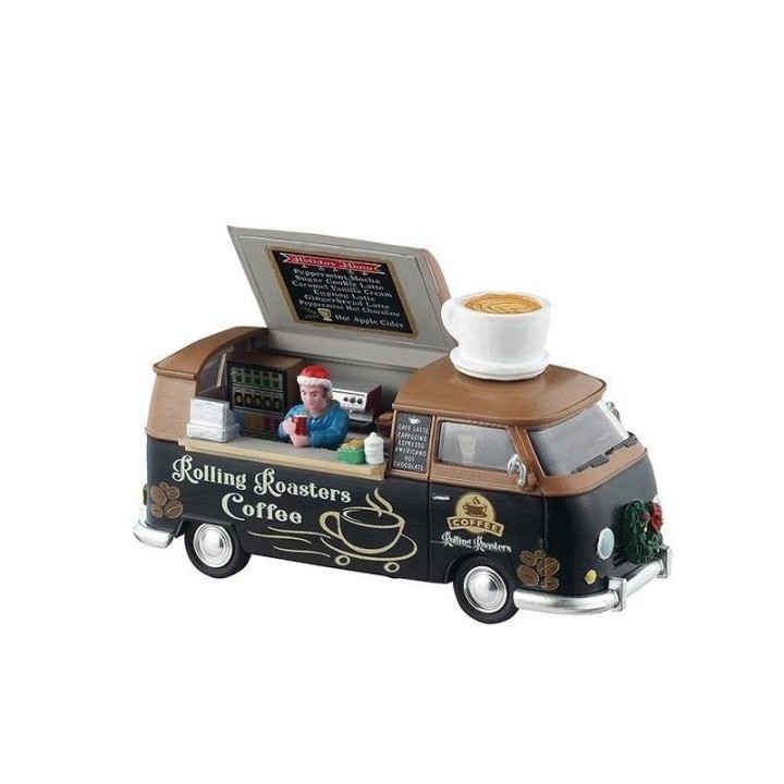 Lemax Rolling Roasters Coffee 53747 scena natalizia