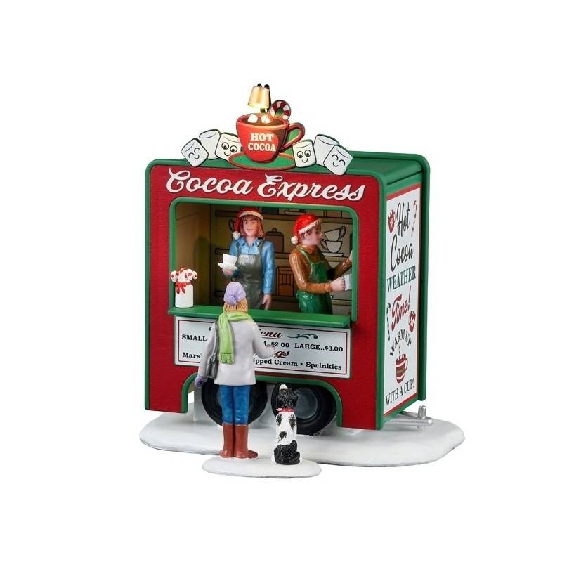 Lemax Cocoa Express, Set di 2 (Cod. 34149) - Scena Natalizia Illuminata