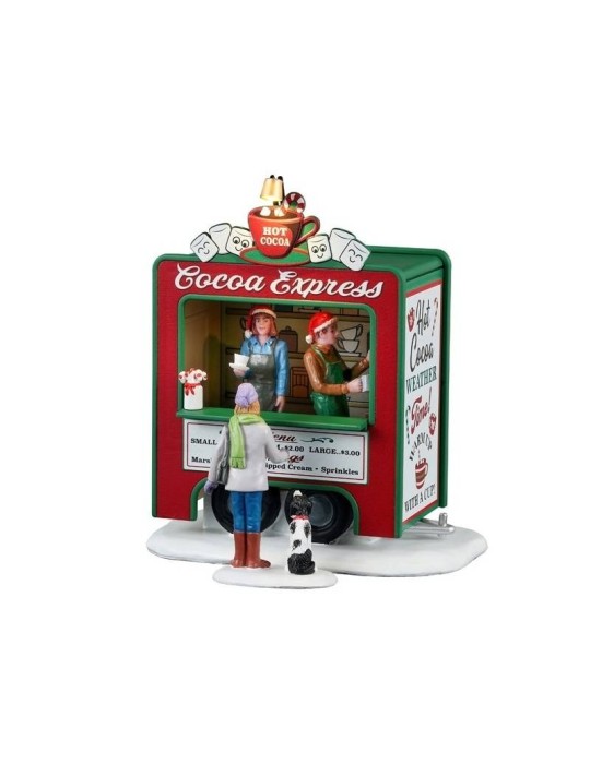 Lemax Cocoa Express, Set di 2 (Cod. 34149) - Scena Natalizia Illuminata