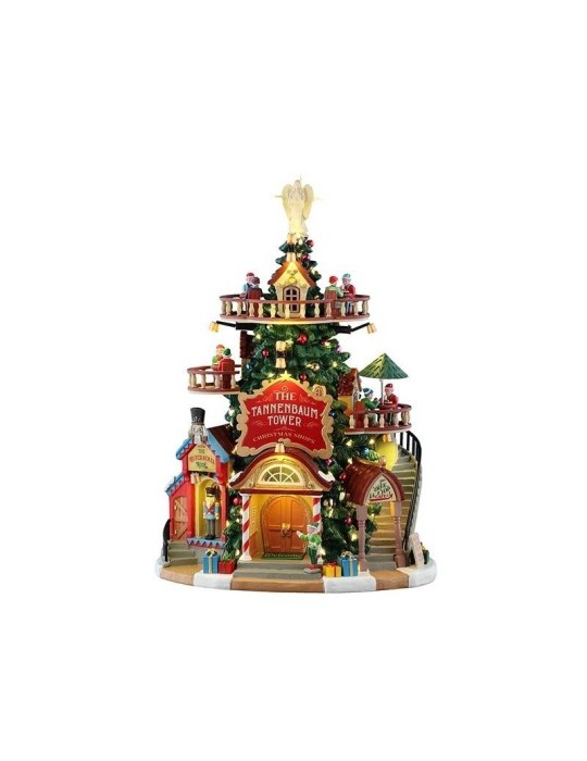 Lemax The Tannenbaum Tower Christmas Shops (Cod. 55311) - Edificio Illuminato da Collezione