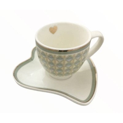Brandani Tazzina da Caffè in Porcellana con Piattino...