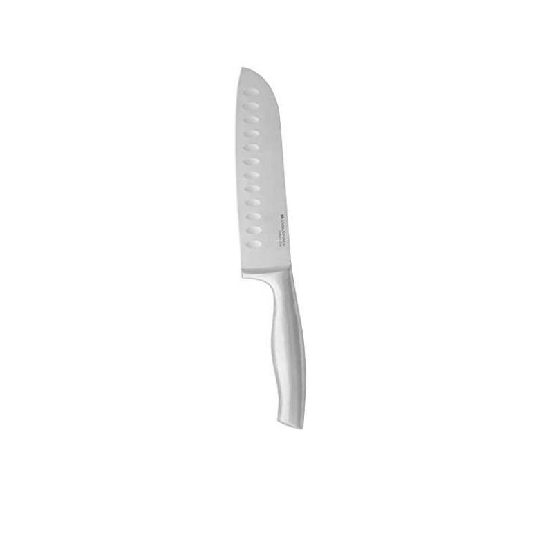 Coltello Santoku Brandani in Acciaio Inox con Alveoli - 31 cm