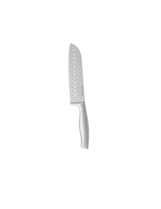 Coltello Santoku Brandani in Acciaio Inox con Alveoli - 31 cm