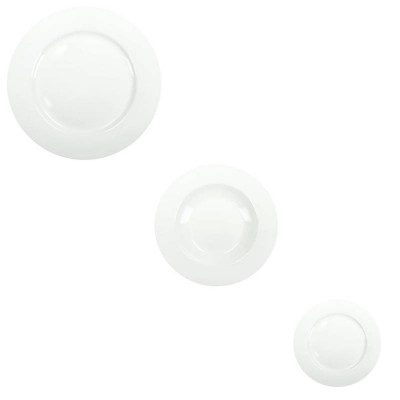Servizio Piatti 18 Pezzi Total White Brandani in New Bone...