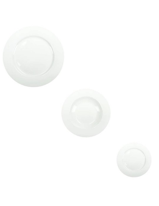 Servizio Piatti 18 Pezzi Total White Brandani in New Bone China