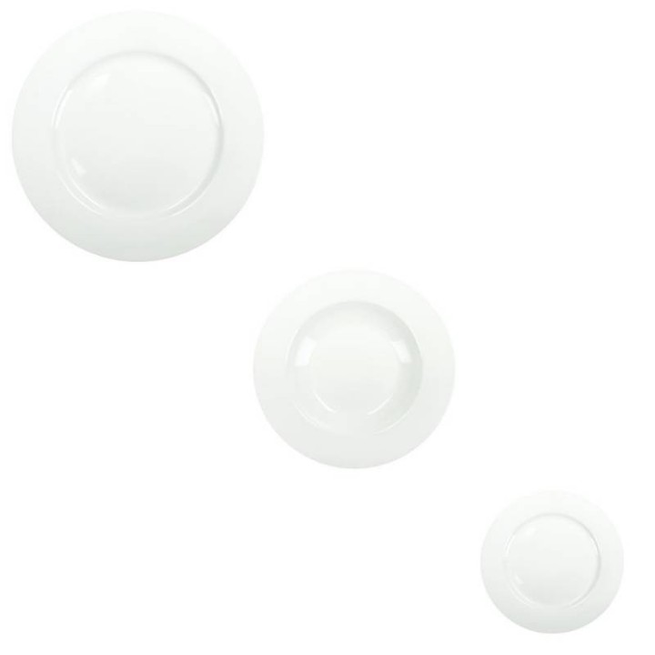 Brandani Servizio di piatti Total White 18 pezzi