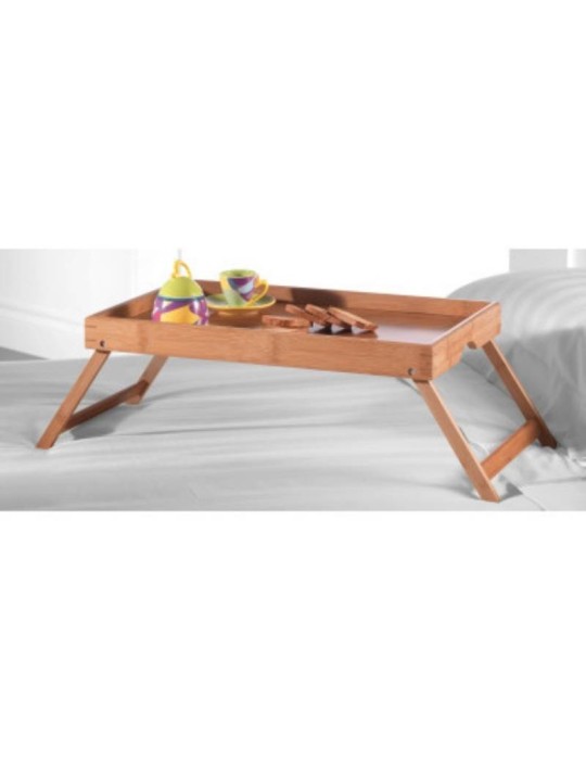 Vassoio da Colazione Brandani in Legno Bamboo con Piedini Pieghevoli