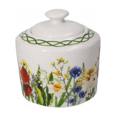 Zuccheriera Brandani Fiori di Campo in New Bone China con...