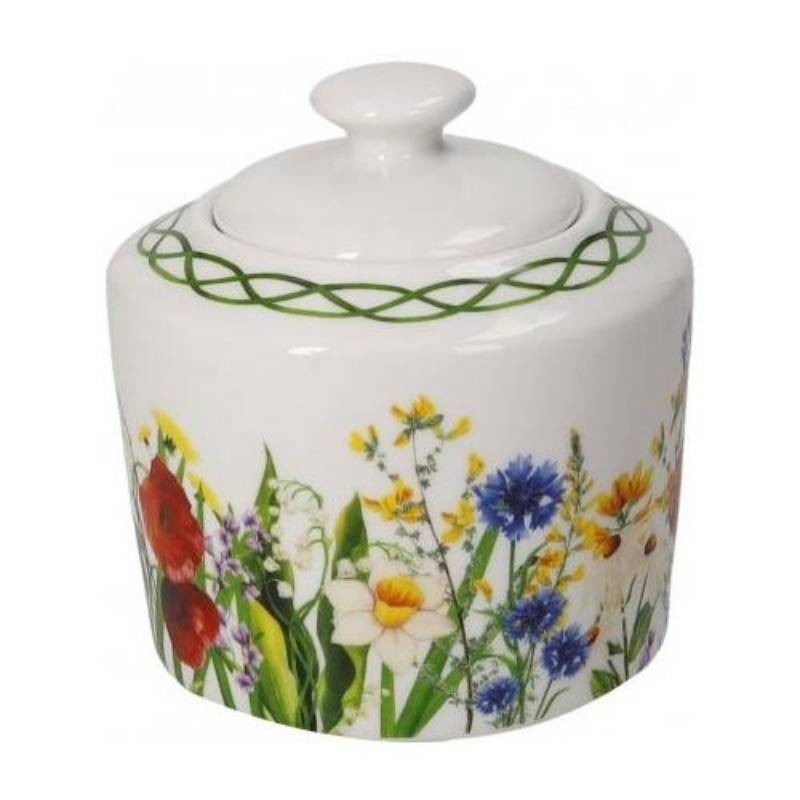 Zuccheriera Brandani Fiori di Campo in New Bone China con Coperchio – 170ml