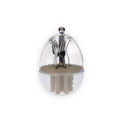 Brandani Mini Ovetto Portaforchettine in ABS/PP con 6...