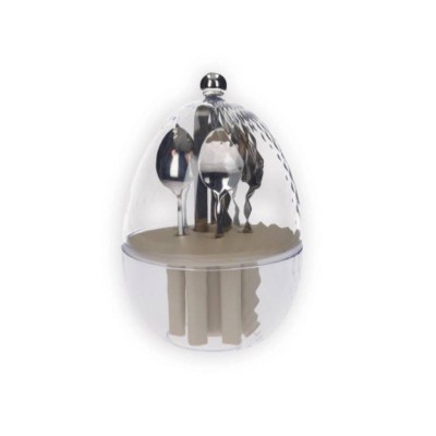 Brandani Mini Ovetto Portacucchiaini in ABS/PP con 6...