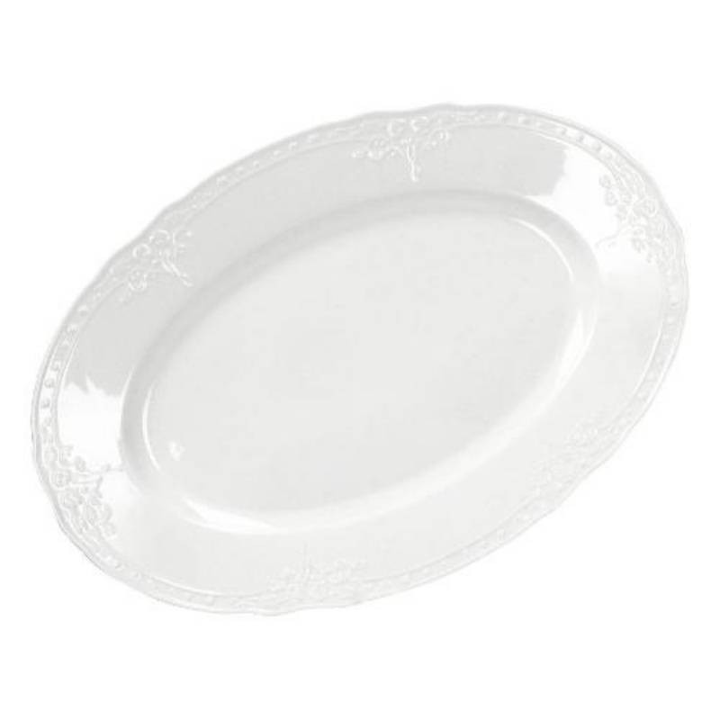 Piatto da Portata Ovale Ricordi Brandani in Porcellana New Bone China