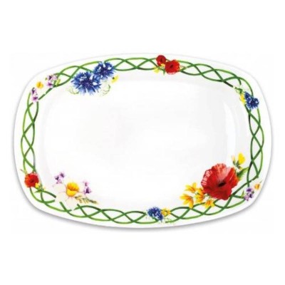 Vassoio Rettangolare Multicolor Brandani Fiori di Campo...