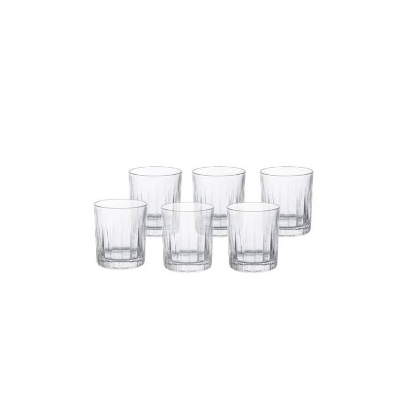 Set 6 Bicchieri da Shot Linear Brandani in Vetro di Alta Qualità – 70 ml
