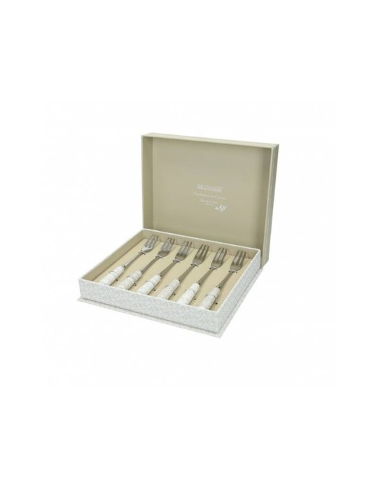 Brandani Forchettina Riccioli di Fata Set 6 Pz Inox – Manico in Ceramica