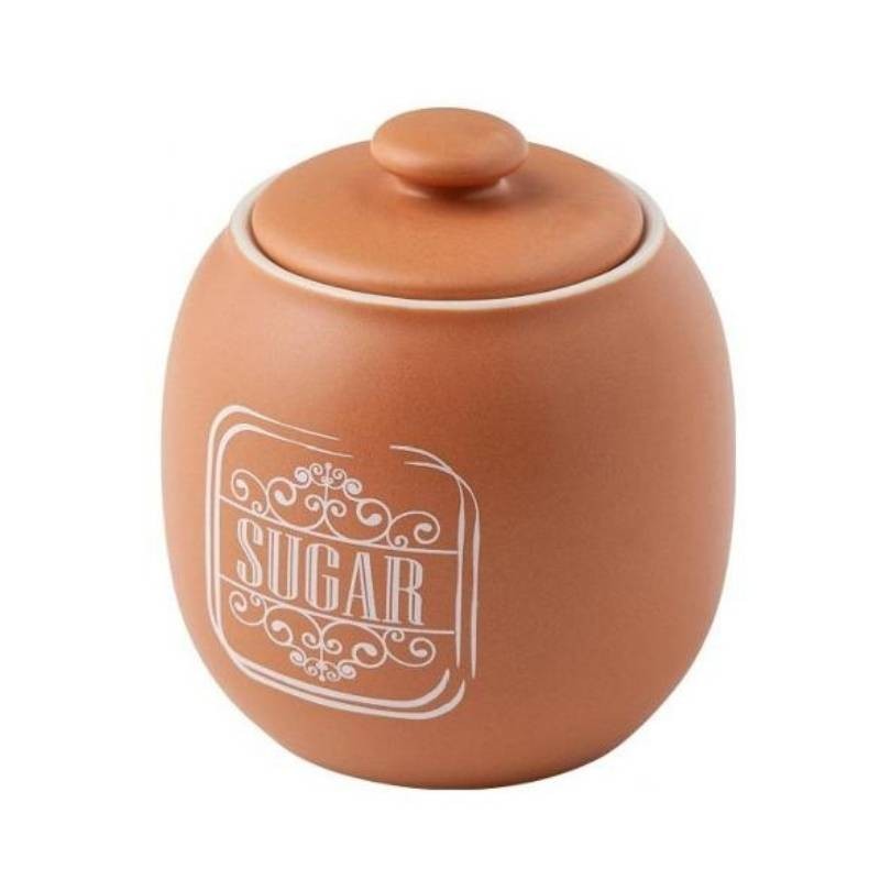 Brandani Zuccheriera Break Time COFFEE Terracotta – New Bone China