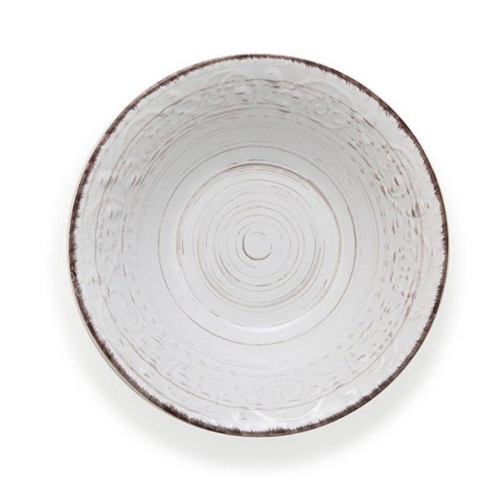 Brandani Ciotola Serendipity in stoneware bianco Ø 24 cm